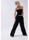 Straplez Dokulu Crop