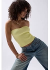 Straplez Dokulu Crop