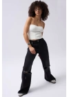 Straplez Dokulu Crop