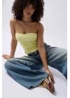 Straplez Dokulu Crop