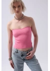 Straplez Dokulu Crop