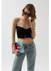 Straplez Düğüm Detay Bluz