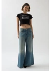 Taş Detay Crop T-Shirt