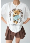 Teddy Bear T-Shirt - Krem