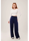 Ters Dikişli Basic Beyaz Body Bluz