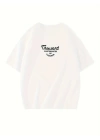 Thousand Baskılı Oversize Bisiklet Yaka T-shirt - Beyaz