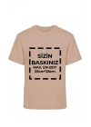 Tişört Tasarla T-Shirt 20/1 Kumaş - Bej