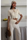 Triko Bluz Pantolon İkili Takım 10084-025