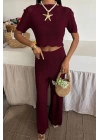 Triko Bluz Pantolon İkili Takım 10084-025