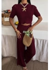 Triko Bluz Pantolon İkili Takım 10084-025