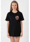 Türk Arma Baskı T-shirt - Siyah