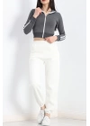Üç İplik İçi Tüylü Sweat Füme - 20112.1287.