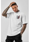 Unisex Baskılı Oversize T-Shirt - Beyaz