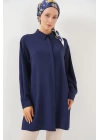 Uzun Gömlek Tunik 5945 - Lacivert