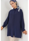 Uzun Gömlek Tunik 5945 - Lacivert