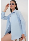 Uzun Kol Basic Gömlek 20279 - Mavi