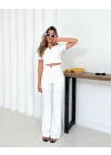 V aksesuarlı ottoman takım beyaz s255850