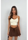 V Yaka Crop Bluz