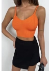 V Yaka Crop Bluz