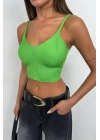 V Yaka Crop Bluz