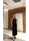 Vatkalı Yelek Etek İkili Takım