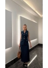 Vatkalı Yelek Etek İkili Takım