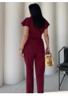 Vatkalı Yelek Pantolon İkili Takım