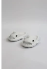 WG500 Köpekbalığı Beyaz Unisex Tam Ortopedik Terlik Shark Slides Cocuk