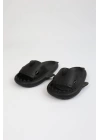 WG500 Köpekbalığı Siyah Unisex Tam Ortopedik Terlik Shark Slides