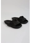 WG500 Köpekbalığı Siyah Unisex Tam Ortopedik Terlik Shark Slides