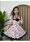 Wismar Gül Detay Elbise