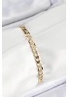 Xuping Pirinç Klasik Ezme Zincir Model Gold Renk Kadın Bileklik