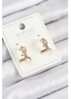 Xuping Zirkon Taşlı Kemer Model Gold Renk Kadın Küpe