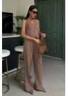 Yelek Ve Pantolon Çizgili Double Takım 10017