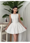 Yema Düğme Detaylı Elbise