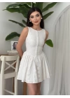 Yema Düğme Detaylı Elbise