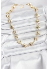 Yıldız Model Pirinç Gold Renk Kadın Kolye