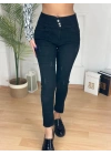 Yüksek Bel Likralı Jean Pantolon 90 Cm