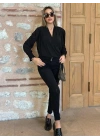 Yüksek Bel Likralı Jean Pantolon 90 Cm