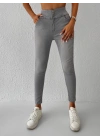 Yüksek Bel Likralı Jean Pantolon 90 Cm