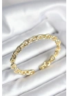 Zincir Model Gold Renk Pirinç Kadın Bileklik