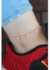 Zirkon Taşlı Rose Renk Yıldızlı Hal Hal