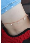Zirkon Taşlı Rose Renk Yıldızlı Hal Hal