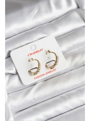 14K Gold Renk Kaplama CM Kadın Küpe