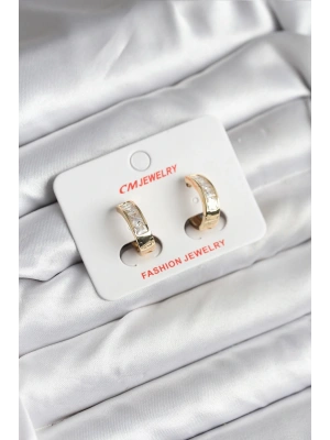 14K Gold Renk Kaplama CM Kadın Küpe