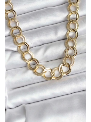 14K Gold Renk Kaplama Samanyolu Model CM Kadın Kolye