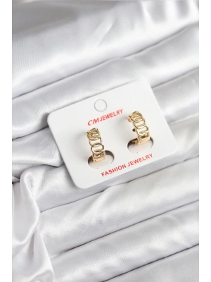 14K Gold Renk Kaplama Samanyolu Model CM Kadın Küpe