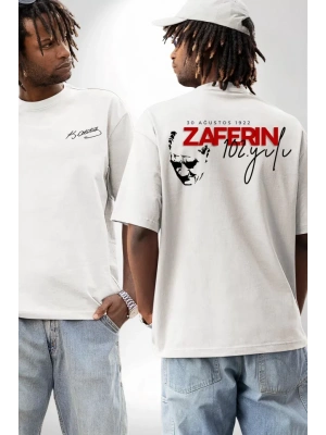 30 Ağustos Baskılı T-shirt - Beyaz