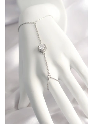 316L Çelik Gümüş Renk Kalp Model Şahmeran