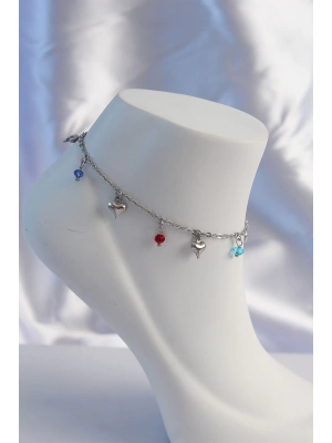 316L Çelik Gümüş Renk Yaşam Ağacı Model Kadın Halhal